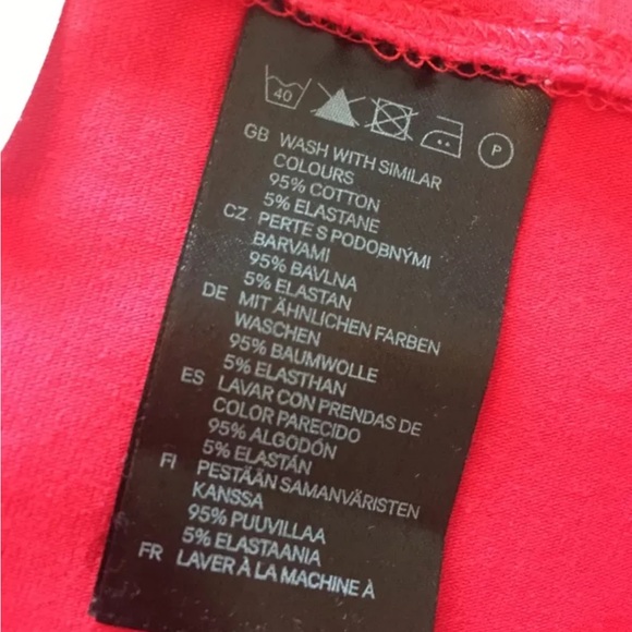 Women's Divided By H&M Coral Form Fitting Mini Skirt Size 4 - Picture 2 of 4